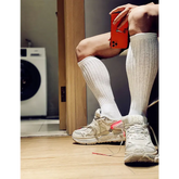 D.M Men's Socks Thigh High Socks Solid Color Breathable Sweat-Absorbent Terry D.M UNDERWEAR